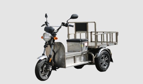 電動三輪運搬車　台車 荒地用電動三輪運搬台車/M281EL3T-120KG | シロ産業 |